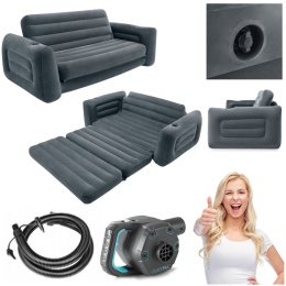 Sofa Dmuchana Rozkładana Dwuosobowa z Pompką Elektryczną