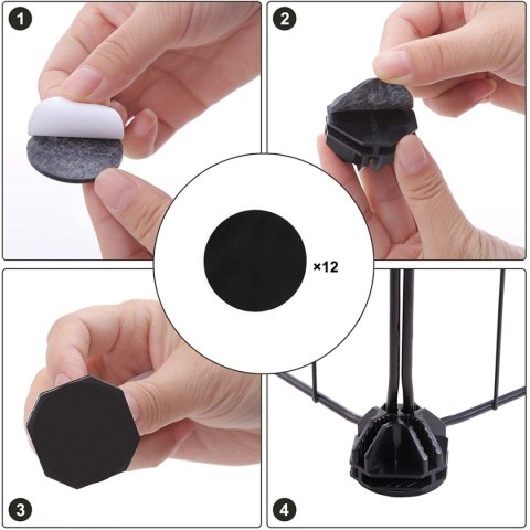Kojec modułowy zagroda dla małych zwierząt gryzoni chomika świnki morskiej 2 poziomy czarny