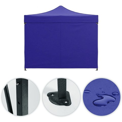 Pawilon ogrodowy eventowy automatyczny samorozkładalny namiot 3x3 m niebieski MultiGarden