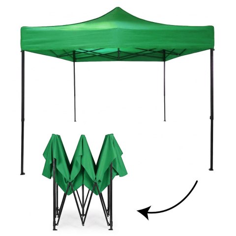 Pawilon ogrodowy eventowy automatyczny samorozkładalny namiot 3x3 m zielony MultiGarden