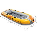 Ponton dmuchany Challenger 3 3-osobowy pompka 2 wiosła INTEX 66313