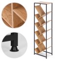 Regał na książki geometryczny drzewko 10 półek jasny dąb loftowy ModernHome