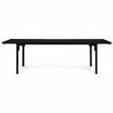 Stół ogrodowy rozkładany 180-240 cm do 12 os. stal HDPE czarny MultiGarden