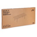 Stół ogrodowy rozkładany 180-240 cm do 12 os. stal HDPE czarny MultiGarden