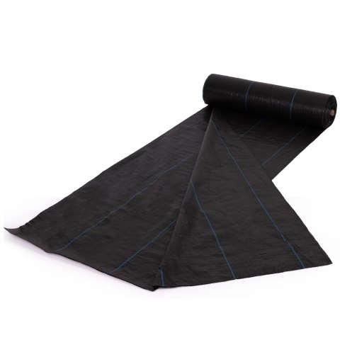 Agrowłóknina czarna agrotkanina UV 90g mata antychwastowa 3,2x50m kołki MulltiGarden