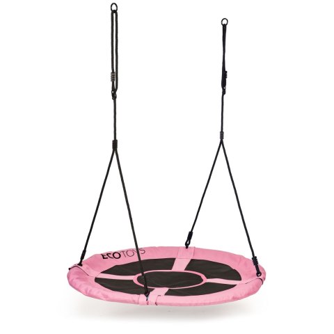 Huśtawka ogrodowa bocianie gniazdo 100 cm różowa ECOTOYS
