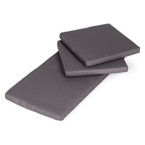 Komplet mebli ogrodowych z technorattanu ławka stolik krzesła szary MultiGarden