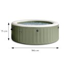 Nadmuchiwane SPA basen z hydromasażem 4 os. 196x71 cm akcesoria premium INTEX 28426NP
