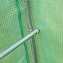 Szklarnia tunel ogrodowy foliowy 4x2x2 m 8 m² metalowy stelaż folia UV 2 wejścia