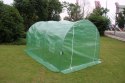 Szklarnia tunel ogrodowy foliowy 4x2,5x2 m 10 m² metalowy stelaż folia UV