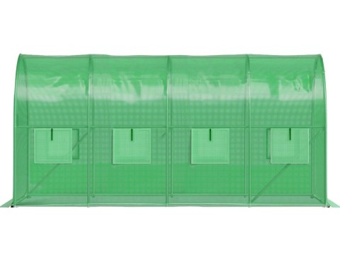 Szklarnia tunel ogrodowy foliowy 6x3x2 m 18 m² metalowy stelaż folia UV