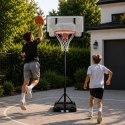 Kosz do koszykówki regulowany do 210 cm wolnostojący tablica obręcz MOVEPRO