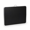 Stolik turystyczny 120x60 cm składany w walizkę 2 półki czarny MultiGarden