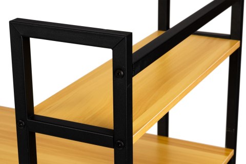 BIURKO KOMPUTEROWE BIUROWE STÓŁ + REGAŁ PÓŁKI LOFT JASNY DĄB MODERNHOME