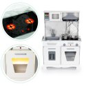 DREWNIANA KUCHNIA DLA DZIECI DŹWIĘKI LED + AKCESORIA ECOTOYS