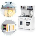 DREWNIANA KUCHNIA DLA DZIECI DŹWIĘKI LED + AKCESORIA ECOTOYS