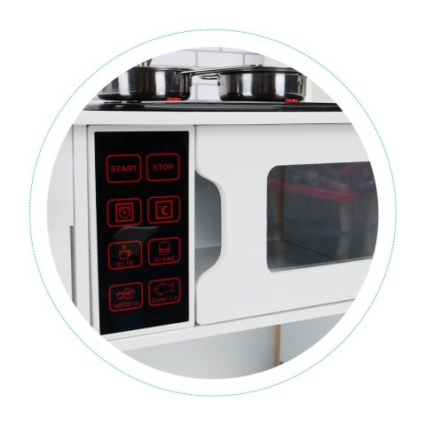 DREWNIANA KUCHNIA DLA DZIECI + DŹWIĘKI ŚWIATEŁKA ECOTOYS