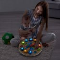 DREWNIANY ZEGAR SORTER EDUKACYJNY 3W1 ŚWIECĄCY ECOTOYS