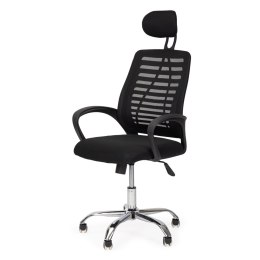 FOTEL OBROTOWY BIUROWE KRZESŁO ZAGŁÓWEK BUJANIE Z PODNOŚNIKIEM MODERNHOME