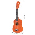 GITARA UKULELE DLA DZIECI DREWNIANA 4 STRUNY NYLONOWE ECOTOYS