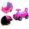 JEŹDZIK DLA DZIECI AUTKO ODPYCHACZ AUTO DŹWIĘKI RÓŻOWY