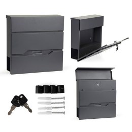 SKRZYNKA POCZTOWA LISTY GAZETY STAL GALWANIZOWANA MODERNHOME