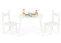 STÓŁ STOLIK +2 KRZESŁA MEBLE DLA DZIECI KOMPLET ECOTOYS