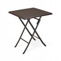STOLIK OGRODOWY SKŁADANY STÓŁ KAWOWY RATAN BALKON 62 CM MODERNHOME