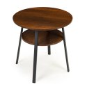STOLIK STÓŁ KAWOWY OKRĄGŁY ŁAWA NOWOCZESNY LOFT MODERNHOME