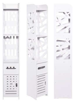 SZAFKA ŁAZIENKOWA REGAŁ SŁUPEK BIAŁY 120CM