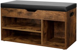 SZAFKA NA BUTY REGAŁ Z SIEDZISKIEM LOFT DREWNIANA