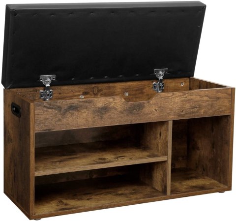 SZAFKA NA BUTY REGAŁ Z SIEDZISKIEM LOFT DREWNIANA