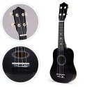 GITARA UKULELE DLA DZIECI DREWNIANA 4 STRUNY NYLONOWE ECOTOYS