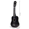GITARA UKULELE DLA DZIECI DREWNIANA 4 STRUNY NYLONOWE ECOTOYS