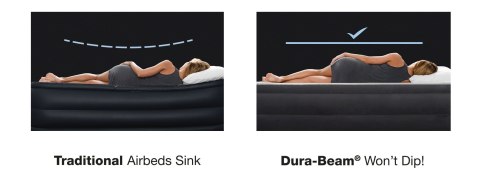 MATERAC ŁÓŻKO 236X152 CM Z POMPKĄ 2-OSOBOWY DELUXE INTEX 64448ND