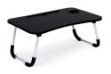 PODSTAWKA POD LAPTOPA STOLIK DO ŁÓŻKA 60X40 CM CZARNA MODERNHOME