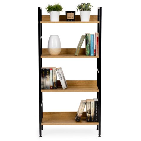 REGAŁ DREWNIANY INDUSTRIALNY SZAFKA PÓŁKI NA KSIĄŻKI LOFT MODERNHOME