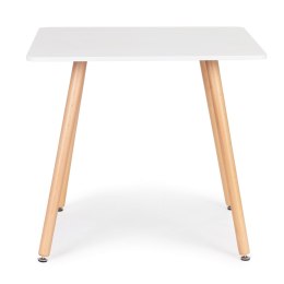 STOLIK KUCHENNY NOWOCZESNY DREWNIANY KWADRATOWY 80X80 CM MODERNHOME