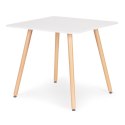 STOLIK KUCHENNY NOWOCZESNY DREWNIANY KWADRATOWY 80X80 CM MODERNHOME