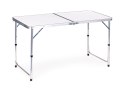 STOLIK TURYSTYCZNY STÓŁ SKŁADANY ZESTAW 4 KRZESŁA BIAŁY MULTIGARDEN