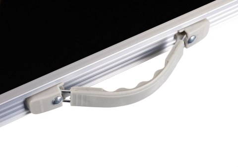 STOLIK TURYSTYCZNY STÓŁ SKŁADANY ZESTAW 4 KRZESŁA CZARNY MULTIGARDEN