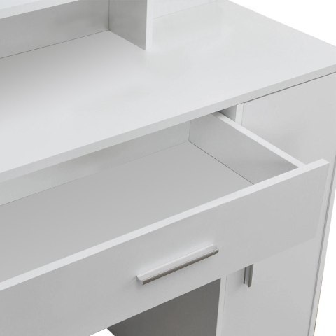 TOALETKA KOSMETYCZNA Z LUSTREM NOWOCZESNA BIAŁA MODERNHOME