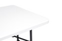 ZESTAW CATERINGOWY STÓŁ BANKIETOWY 180CM 2 ŁAWKI BIAŁY MODERNHOME