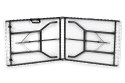 ZESTAW CATERINGOWY STÓŁ BANKIETOWY 180CM 2 ŁAWKI BIAŁY MODERNHOME