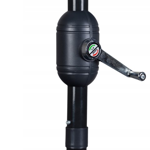 PARASOL OGRODOWY PÓŁ-PARASOL ŚCIENNY NA TARAS 2,7 M SZARY MULTIGARDEN