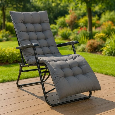 PODUSZKA MATERAC NA LEŻAK OGRODOWY DUŻY MIĘKKI 160 CM MULTIGARDEN