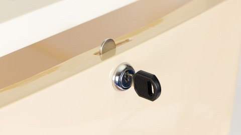 REGAŁ Z 5 WYSUWANYMI SZUFLADAMI NOGI Z KÓŁKAMI MODERNHOME