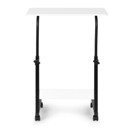 STOLIK POD LAPTOPA Z KÓŁKAMI BIURKO DOSTAWIANE DO FOTELA KANAPY BIAŁY MODERNHOME