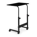 STOLIK POD LAPTOPA Z KÓŁKAMI BIURKO DOSTAWIANE DO FOTELA KANAPY CZARNY MODERNHOME