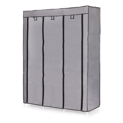 SZAFA TEKSTYLNA DUŻA MATERIAŁOWA GARDEROBA Z PÓŁKAMI NA UBRANIA I BUTY MODERNHOME